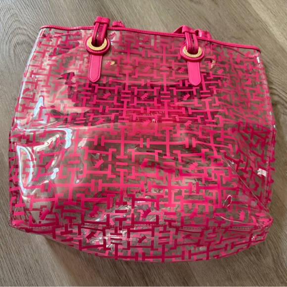 Elaine Turner Pink Transparent Tote - Picture 3 of 10